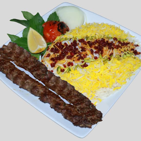 Double Beef Kebab & Saffron Rice